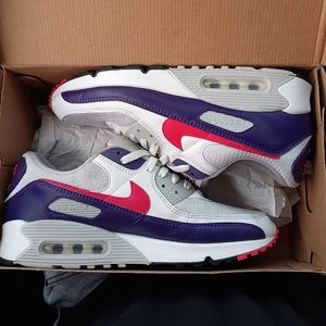 Nike Air Max 90 sz 12 white/pink/purple